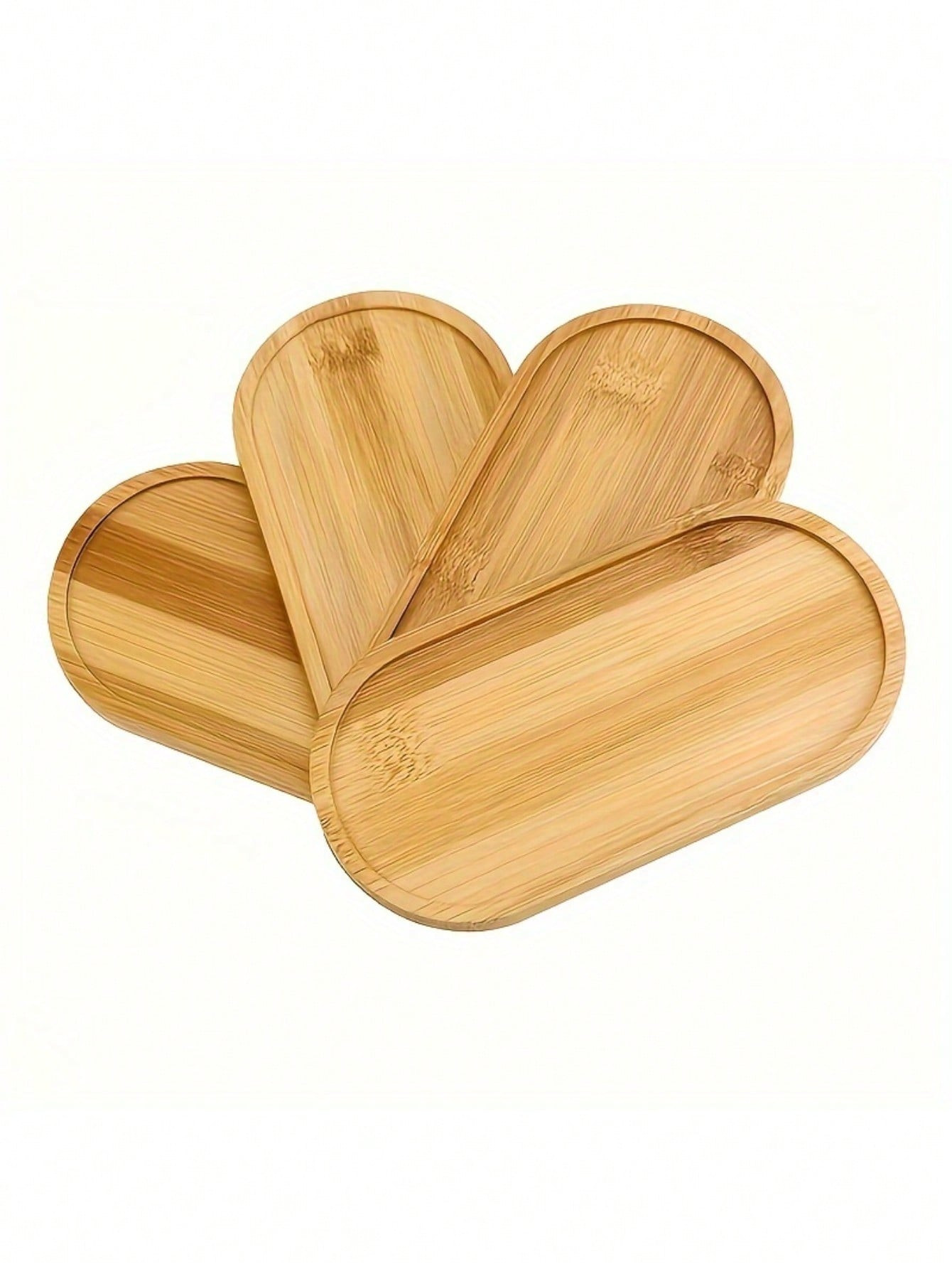 1 pièce Plateau ovale élégant en bambou : parfait pour la salle de bain, la cuisine ou la salle à manger - accessoire de rangement et de décoration en bois - 39075106