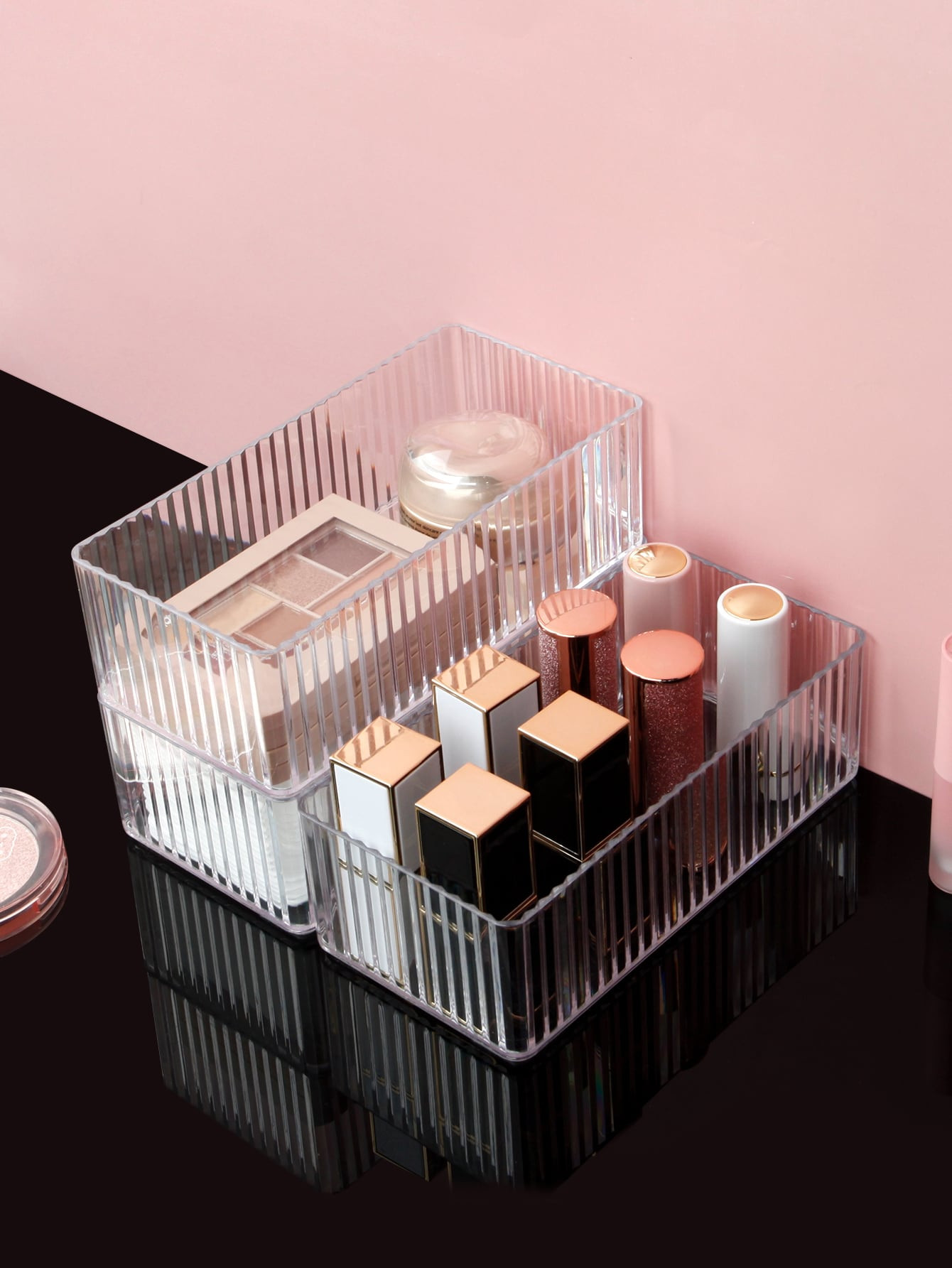 1 pièce Organisateur de maquillage transparent - 11378114