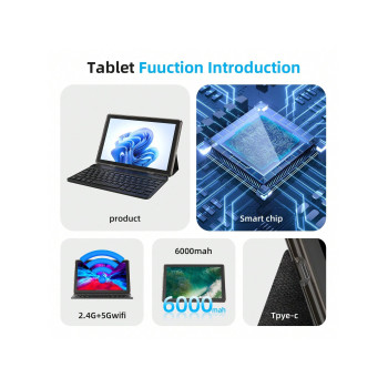 Tablette Android 13 PEICHENG CP20 (RK3562 4 cœurs 2,0 GHz/6 Go de RAM/128 Go de ROM (extensible à 6 Go de RAM)/écran IPS de 10,1 pouces 1280*800/Wi-Fi ouris et stylet offerts (sans adaptateur) - 39299602