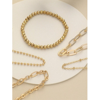 5 pièces/Lot Bracelets à chaîne de perles à la mode pour femmes - 38631027