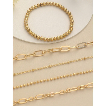 5 pièces/Lot Bracelets à chaîne de perles à la mode pour femmes - 38631027