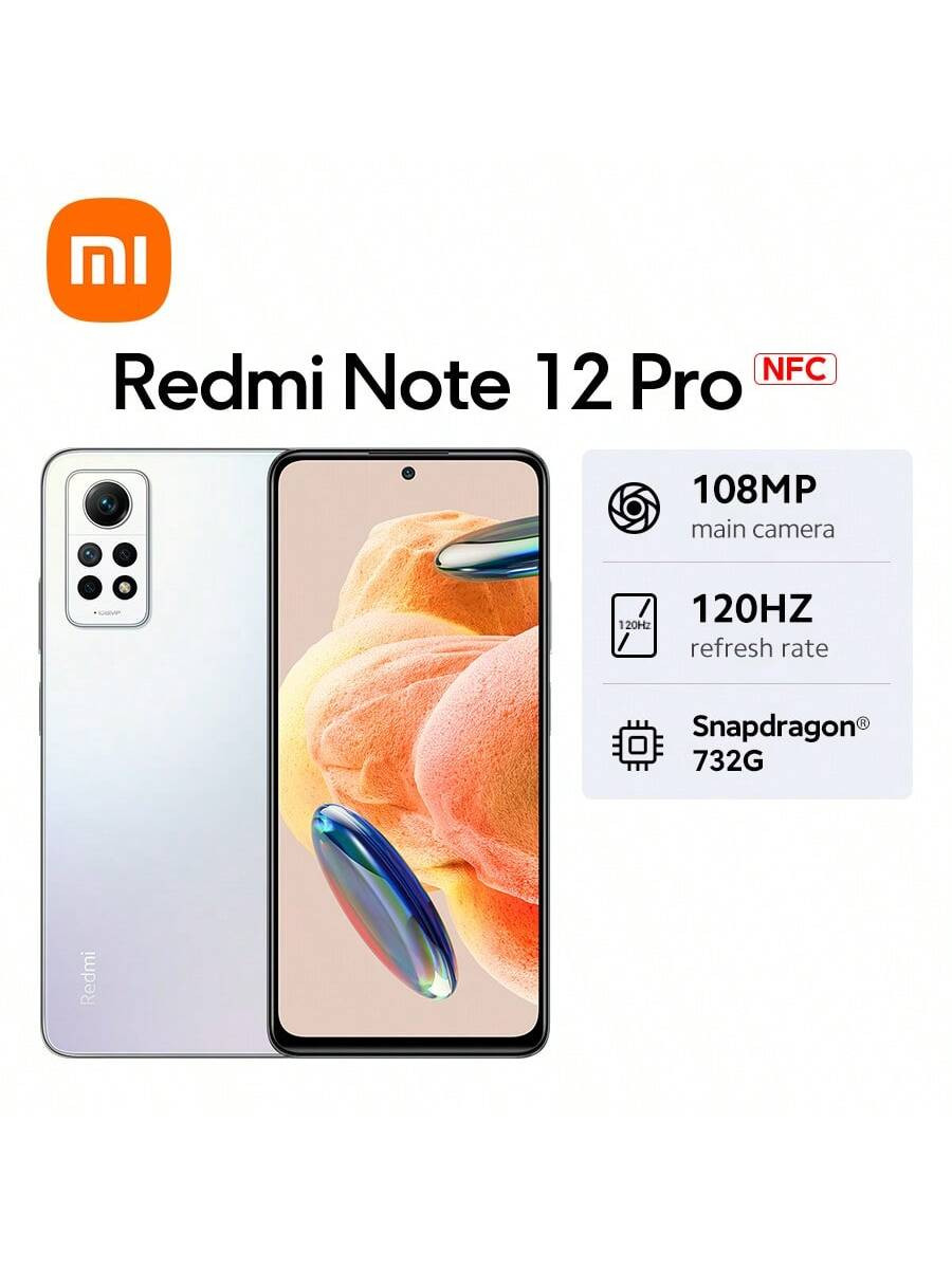 Xiaomi Redmi Note 12 Pro 4g Version Mondiale Avec Chargeur Ue D'origine, Processeur Octa Core Snapdragon 732g Cpu, Écran Amoled Fhd + De 6,67 Pouces 2400x1080p, Appareil Photo Arrière 08mp + 8mp + 2mp + 2mp - 28876052