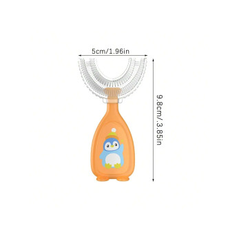 2 pièces Jouets pour bébés, brosse à dents en U pour enfants, tête de brosse en silicone souple, brosse à dents manuelle en U de type 360° pour le net certaines pièces sont envoyées de manière aléatoire) - 40468184