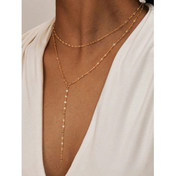 1 pièce Collier et ras-de-cou personnalisé à double couche avec gland - 39764025