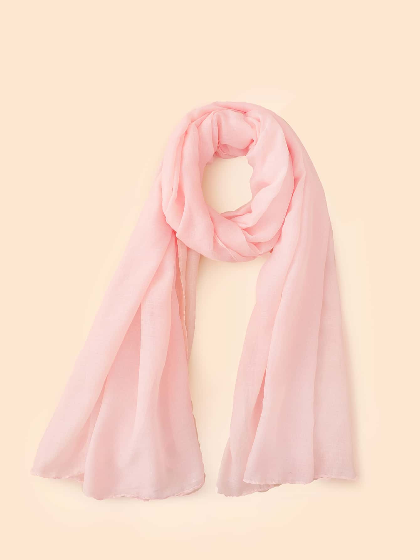 1 pièce Foulard long unicolore, simple et léger pour un usage quotidien pour l'extérieur et les voyages, bandana, bandeau pour cheveux, bandeau pour la tête idéal pour embellir votre look - 8556547