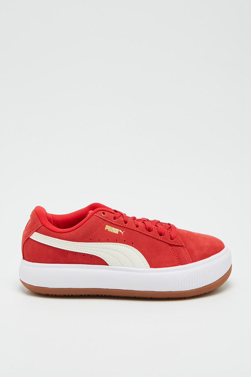 Sneakers en cuir Suede Mayu - Rouge - 02 - 32676392