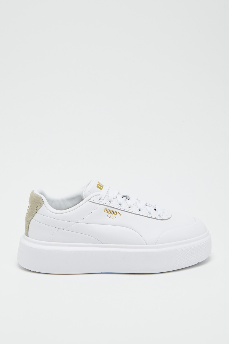 Sneakers plateformes en cuir Oslo Maja Clean S - Blanc - 02 - 32676396