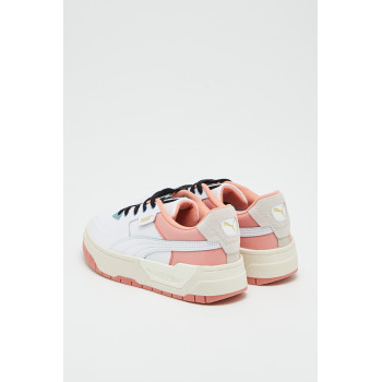 Sneakers plateformes en cuir - Blanc - 02 - 32676404