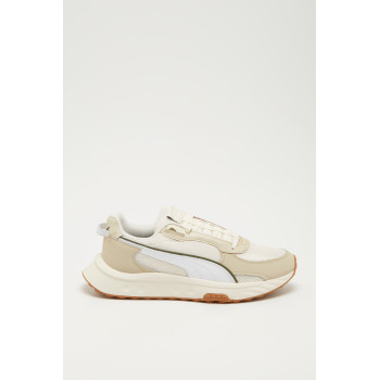 Sneakers en cuir Wild Rider Futurism - Beige - 02 - 32676441