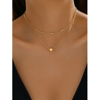 1 pièce Collier simple & À La Mode À Pendentif Cœur - 17602894