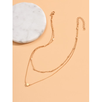 1 pièce Collier simple & À La Mode À Pendentif Cœur - 17602894