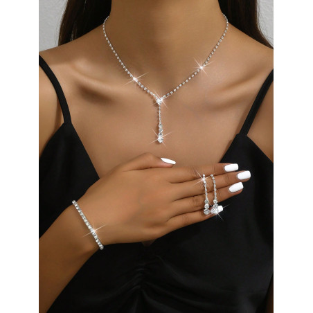 1 set De Femme Collier , Boucles D'oreilles Et Set De Bracelets - 24538497