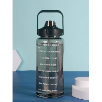 1 pièce bouteille d"eau en PC de grande capacité de 750ml 2L, gourde portable de sport et de fitness, adaptée à la maison et aux déplacements extérieurs - 30129415