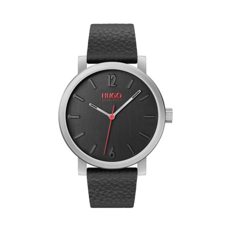 Montre à quartz en cuir -  Noir - 02 - 32633461