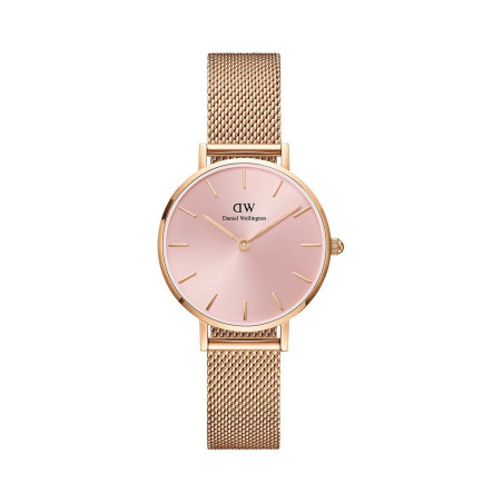 Montre en acier Melrose - 28 mm - Doré rose et rose - 02 - 32650402