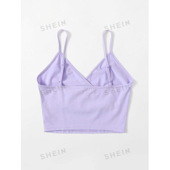 SHEIN EZwear Top cache-cœur unicolore - 2163312