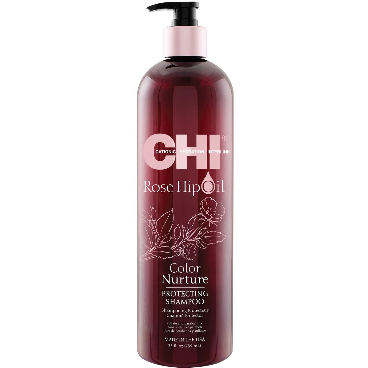 Shampoing protecteur de couleur - Rose Hip Oil - Cheveux colorés - 739 ml - 03 - 27411536