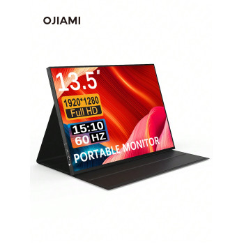 Moniteur portable de jeu OJIAMI  de 13,5 pouces, 60 Hz, 1920*1280, luminosité 400 cd/㎡, bord ultra fin, convient aux ordinateurs portables/téléphones portables/Xbx/PS4/5 Switch, sans adaptateur - 37530867