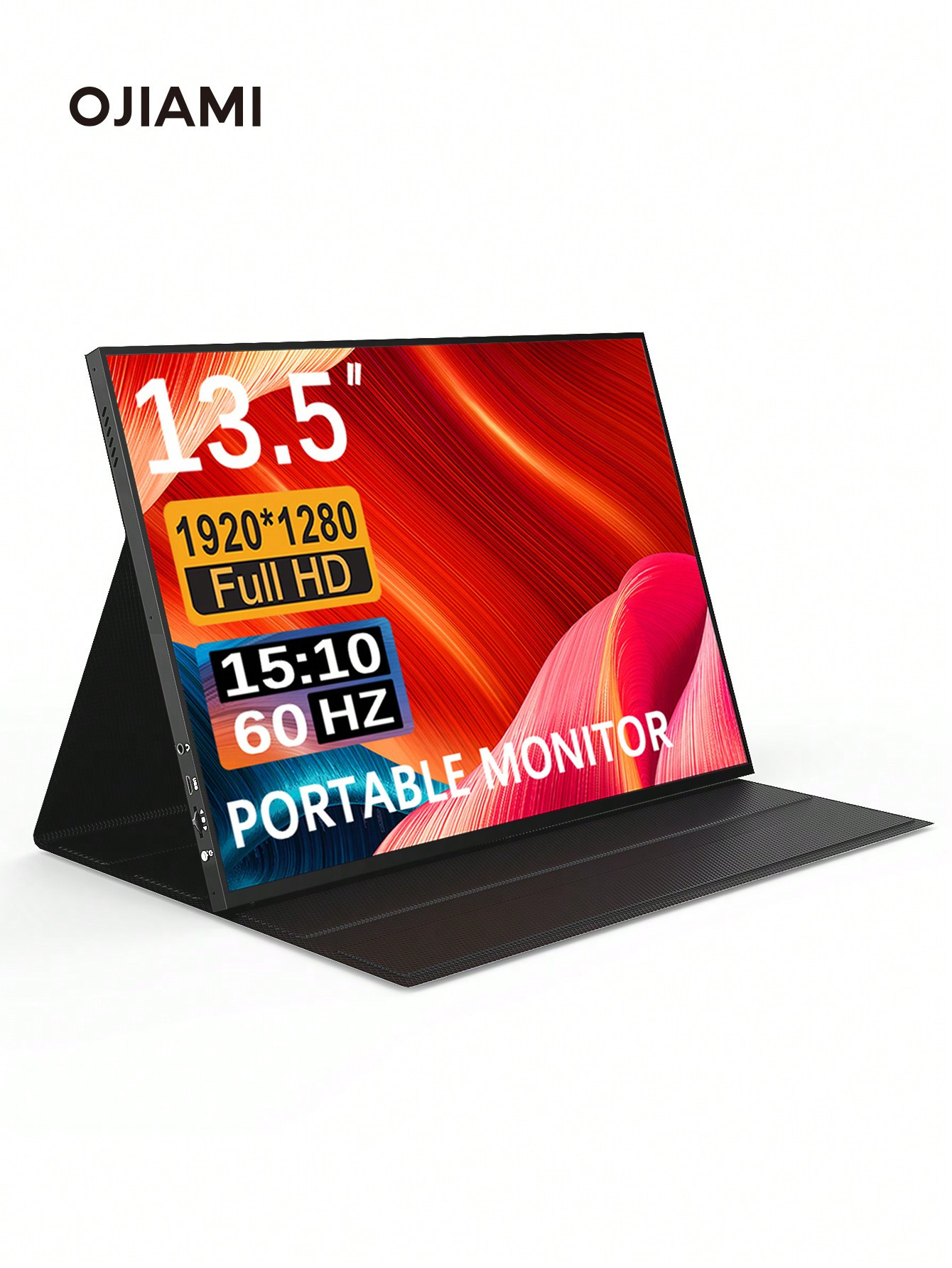 Moniteur portable de jeu OJIAMI  de 13,5 pouces, 60 Hz, 1920*1280, luminosité 400 cd/㎡, bord ultra fin, convient aux ordinateurs portables/téléphones portables/Xbx/PS4/5 Switch, sans adaptateur - 37530867