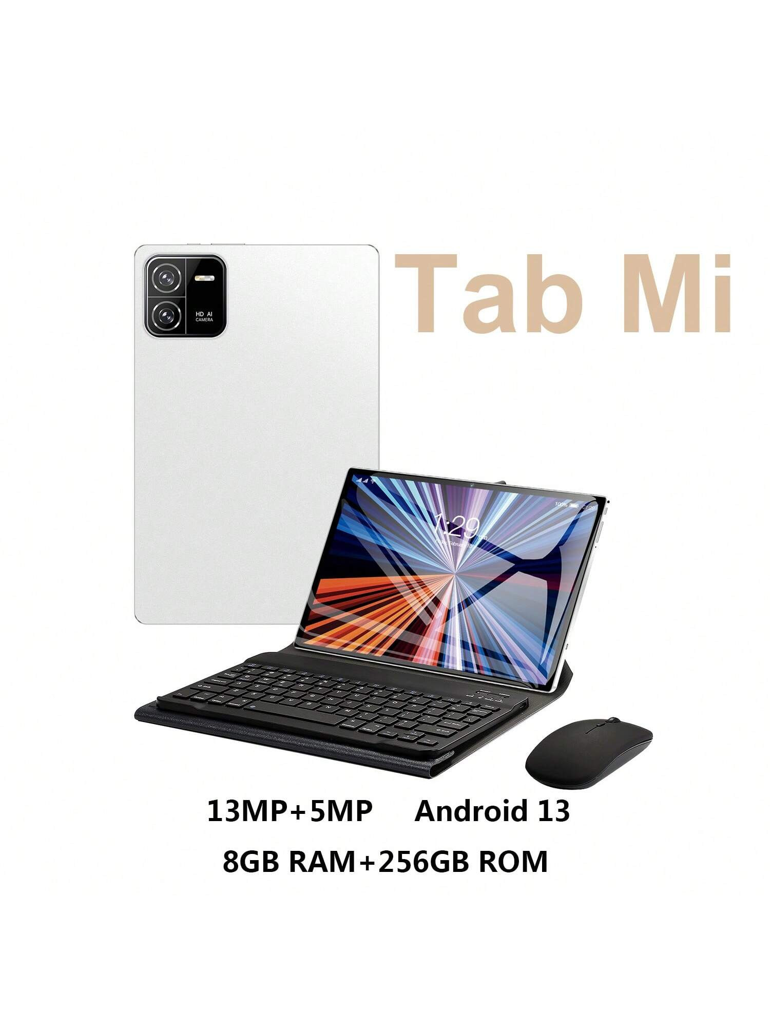 Tablette Android Pad Mi 2-en-1, tablette Android 13 de 10,1 pouces 8 Go + 256 Go avec clavier, tablette avec étui de protection, souris et stylet, écr  GMS (sans adaptateur) - 40706110