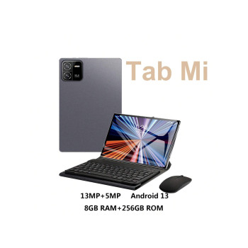 Tablette Android Pad Mi 2-en-1, tablette Android 13 de 10,1 pouces 8 Go + 256 Go avec clavier, tablette avec étui de protection, souris et stylet, écr  GMS (sans adaptateur) - 40706110