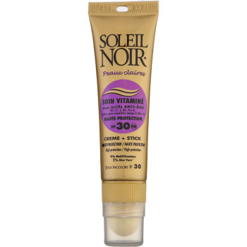 Soin solaire 2-en-1 - Crème SPF 30 & baume à lèvres SPF 30 - Visage - 20 ml - 03 - 26760389