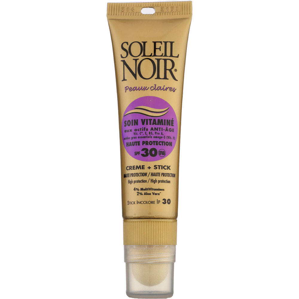 Soin solaire 2-en-1 - Crème SPF 30 & baume à lèvres SPF 30 - Visage - 20 ml - 03 - 26760389