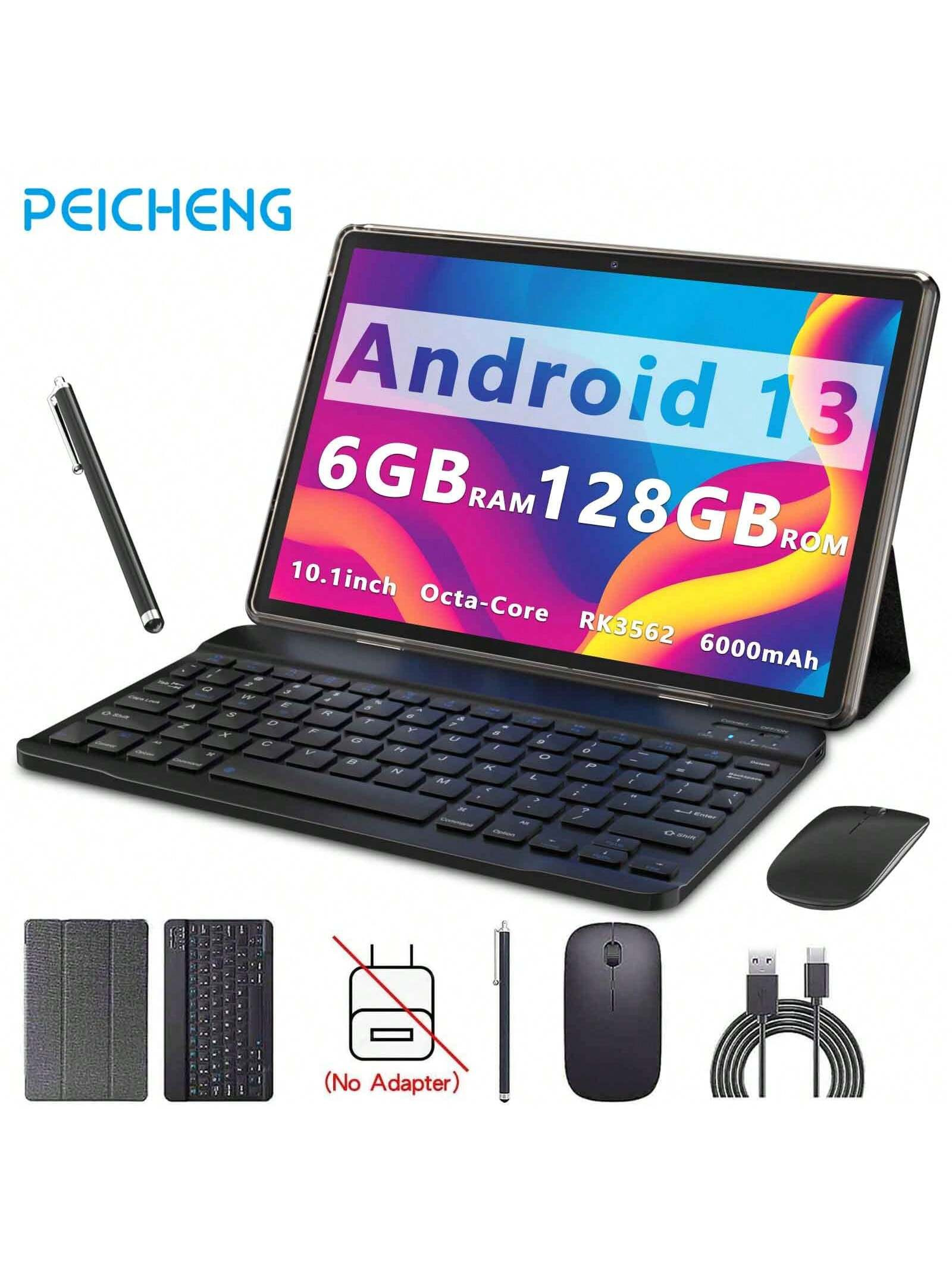 Tablette Android 13 PEICHENG CP20 (RK3562 4 cœurs 2,0 GHz/6 Go de RAM/128 Go de ROM (extensible à 6 Go de RAM)/écran IPS de 10,1 pouces 1280*800/Wi-Fi ouris et stylet offerts (sans adaptateur) - 39299602