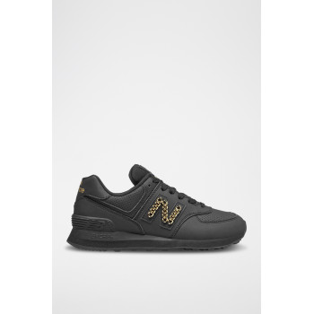 Sneakers en cuir 574 - Noir - 02 - 32904741