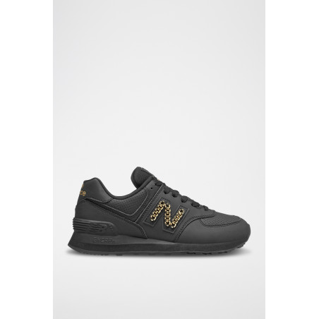 Sneakers en cuir 574 - Noir - 02 - 32904741