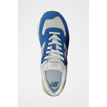 Sneakers en nubuck 574 - Bleu et rose - 02 - 32904744