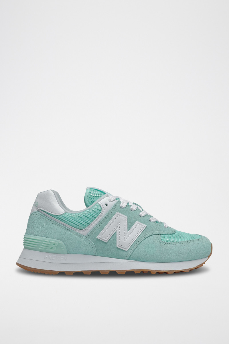 Sneakers en nubuck 574 - Vert - 02 - 32904748