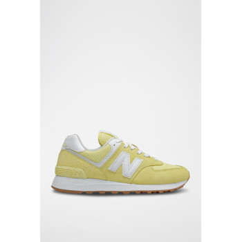 Sneakers en nubuck 574 - Jaune - 02 - 32904752