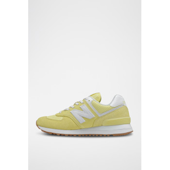 Sneakers en nubuck 574 - Jaune - 02 - 32904752