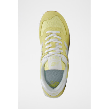 Sneakers en nubuck 574 - Jaune - 02 - 32904752