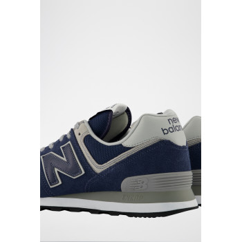 Sneakers en nubuck 574 - Bleu marine et gris - 02 - 32904736