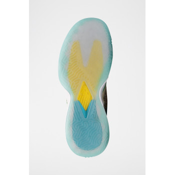 Sneakers en nubuck - Jaune et bleu clair - 02 - 32904781