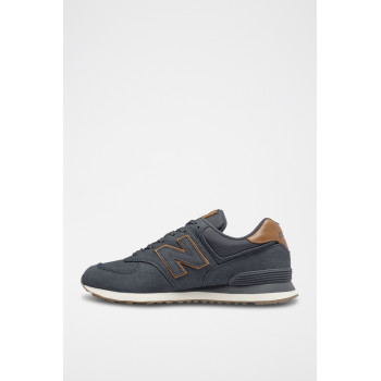 Sneakers en nubuck 574 - Bleu marine - 02 - 32904784