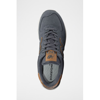 Sneakers en nubuck 574 - Bleu marine - 02 - 32904784