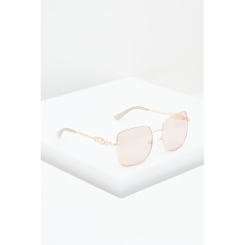 Lunettes de soleil femme - Verres effet miroir - Catégorie 3 - Doré rose - 02 - 32917661