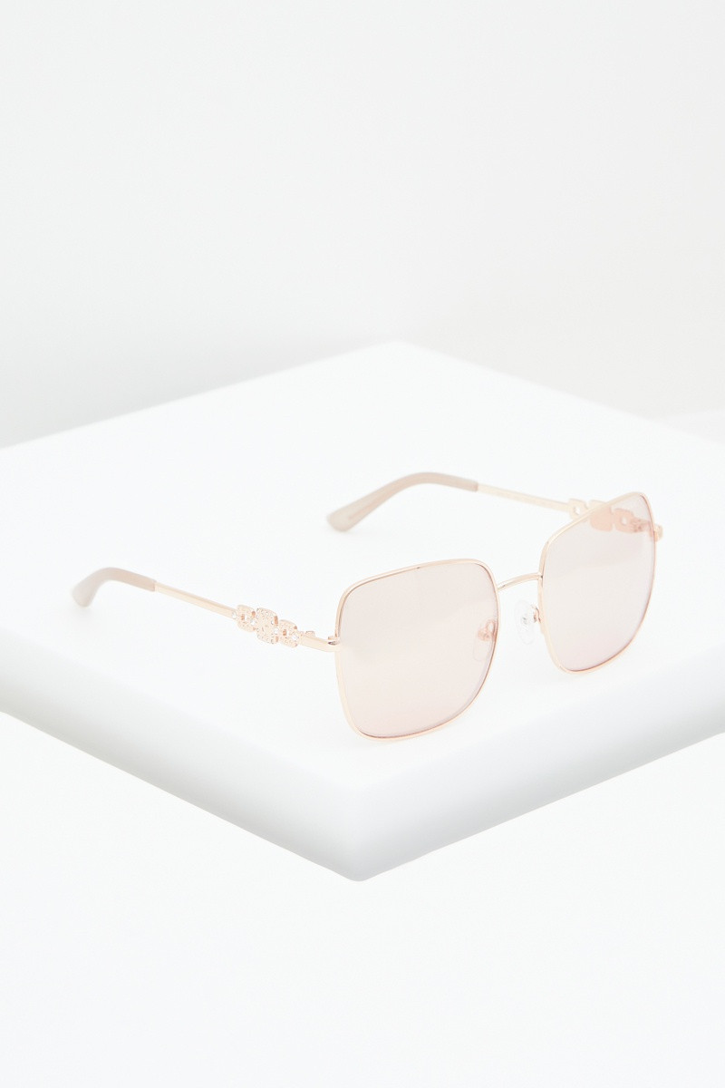 Lunettes de soleil femme - Verres effet miroir - Catégorie 3 - Doré rose - 02 - 32917661