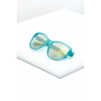 Lunettes de soleil femme - Verres effet miroir -  Catégorie 3 - Bleu - 02 - 32917678