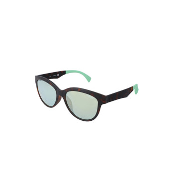 Lunettes de soleil femme - Verres effet miroir - Catégorie 2 - Marron et vert - 02 - 32916994