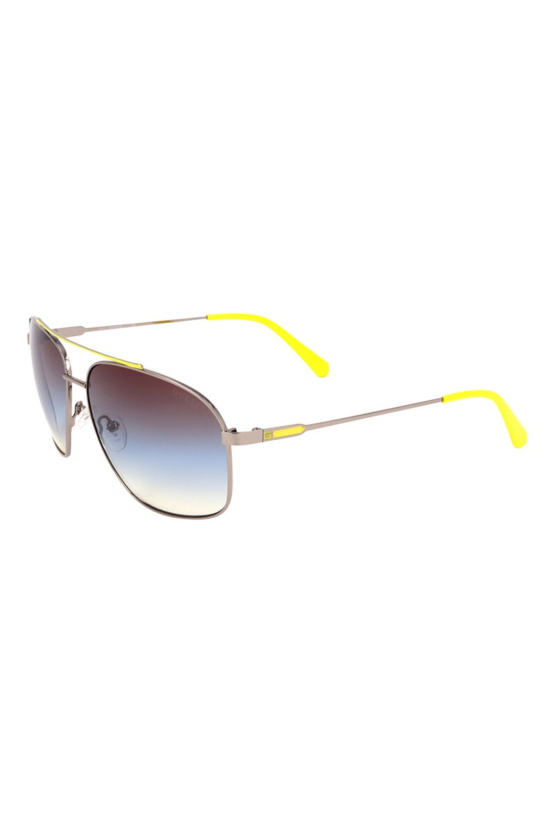 Lunettes de soleil homme - Catégorie 2 -  Argenté et jaune - 02 - 32917018