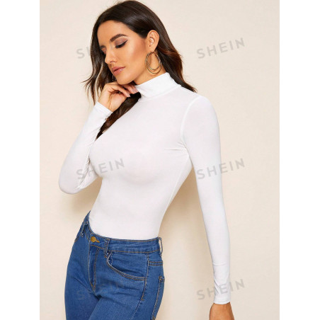 SHEIN Essnce Top moulant unicolore - 750288