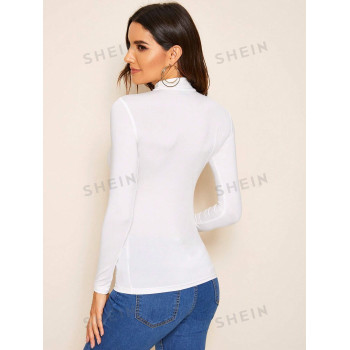 SHEIN Essnce Top moulant unicolore - 750288