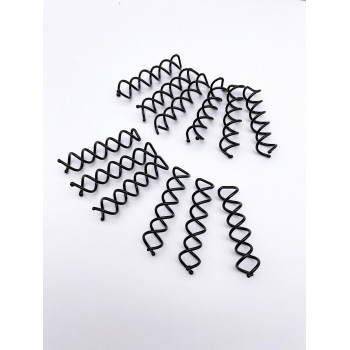 24 pièces Spirale Cheveux Rotation Épingles Anti-Rayures Rond Torsadé Vis Épingle À Cheveux Pour Femme Chignon Cheveux style Spirale Épingles À Cheveux Noir - 4115851