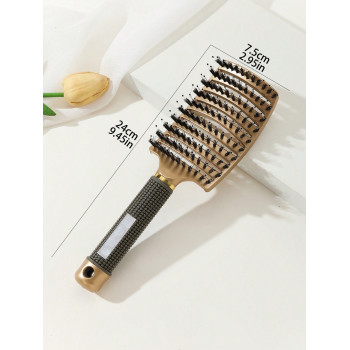 1 pièce Brosse plate aérée, brosse à cheveux simple et de haute qualité, peigne de massage du cuir chevelu, brosse à cheveux en nylon pour femmes pour eux aéré / brosse à cheveux aérée - 22229562