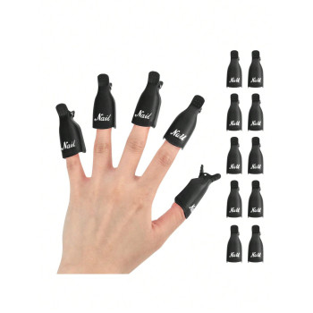 10 Pièces Dissolvant De Vernis À Ongles En Plastique Clip Soak Off Cap Pour Gel Polish Remover Enveloppe Outils De Manucure - 31349252