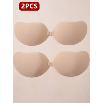 2 paires Soutien-gorge adhésif sans bretelles et sans dos, rehausseur de poitrine invisible pour soulever le décolleté, inserts de soutien-gorge pour les femmes à petite poitrine - 37820755